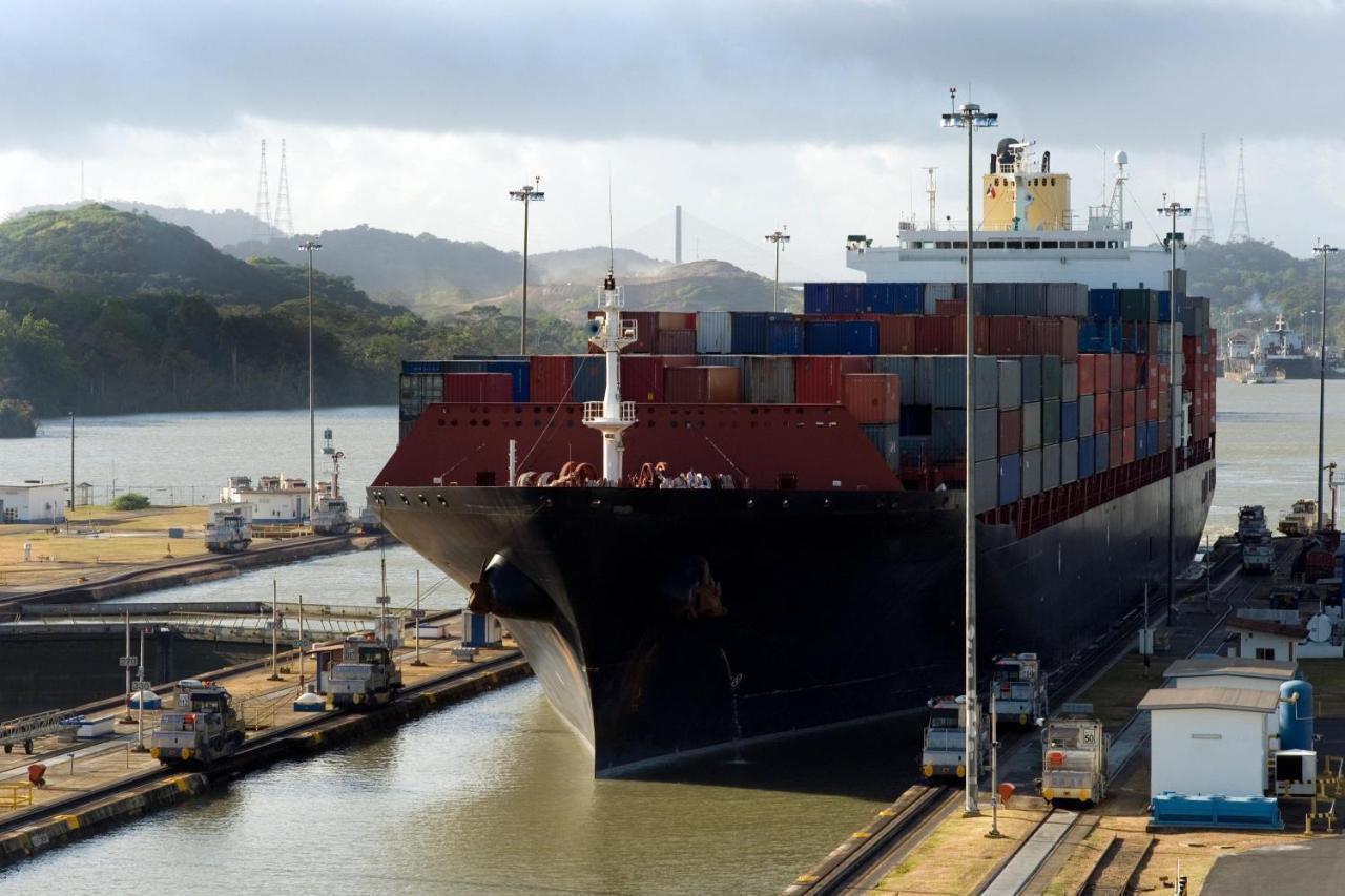 Central Hotel Panama Casco Viejo Exterior photo Container ship at the Port of Long Beach