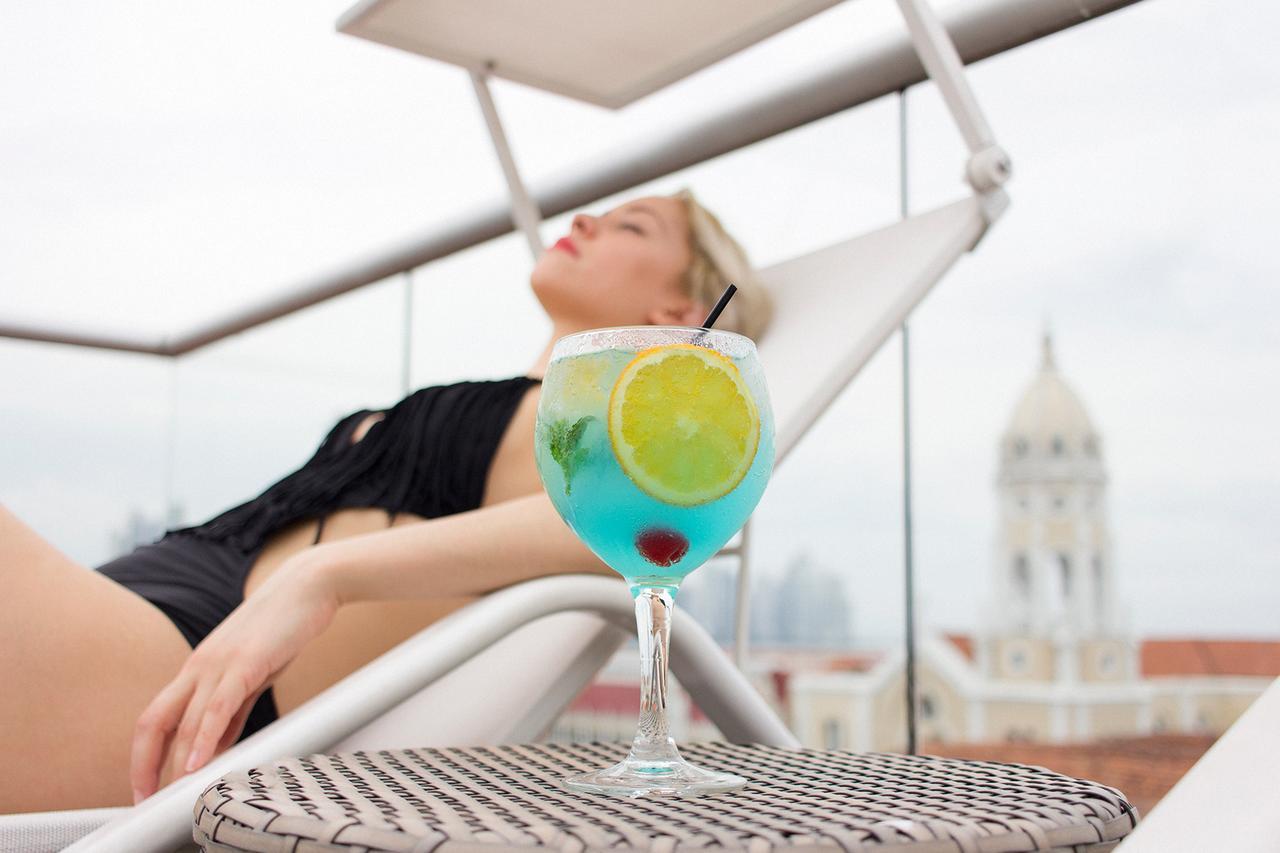 Central Hotel Panama Casco Viejo Exterior photo Blue Hawaii